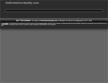 Tablet Screenshot of hisfirstsilverdaddy.com
